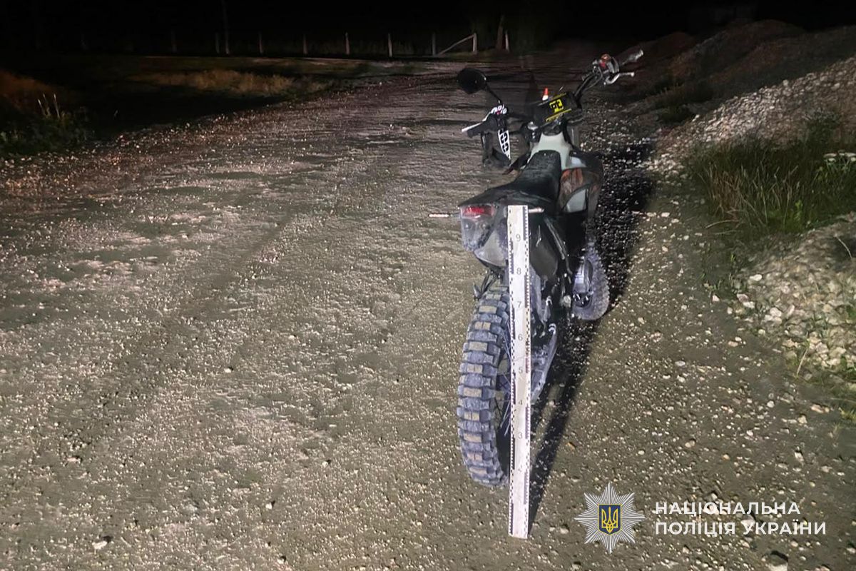 15-річний мотоцикліст потрапив у аварію на Тернопільщині та отримав травми