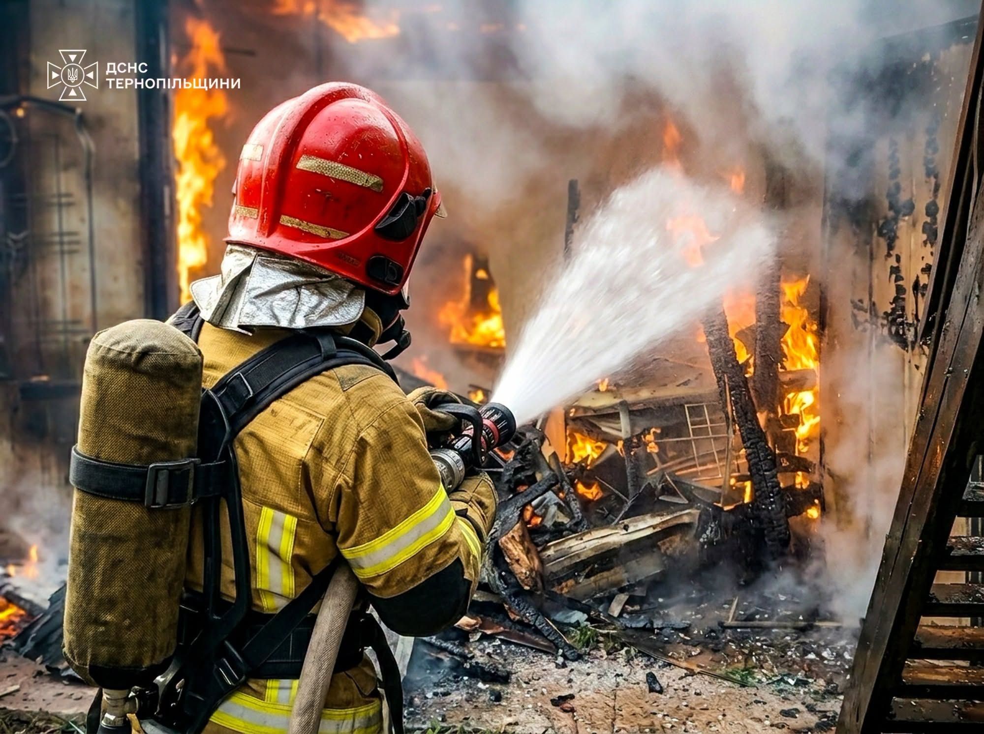 На Тернопільщині під час пожежі загинув 53-річний чоловік