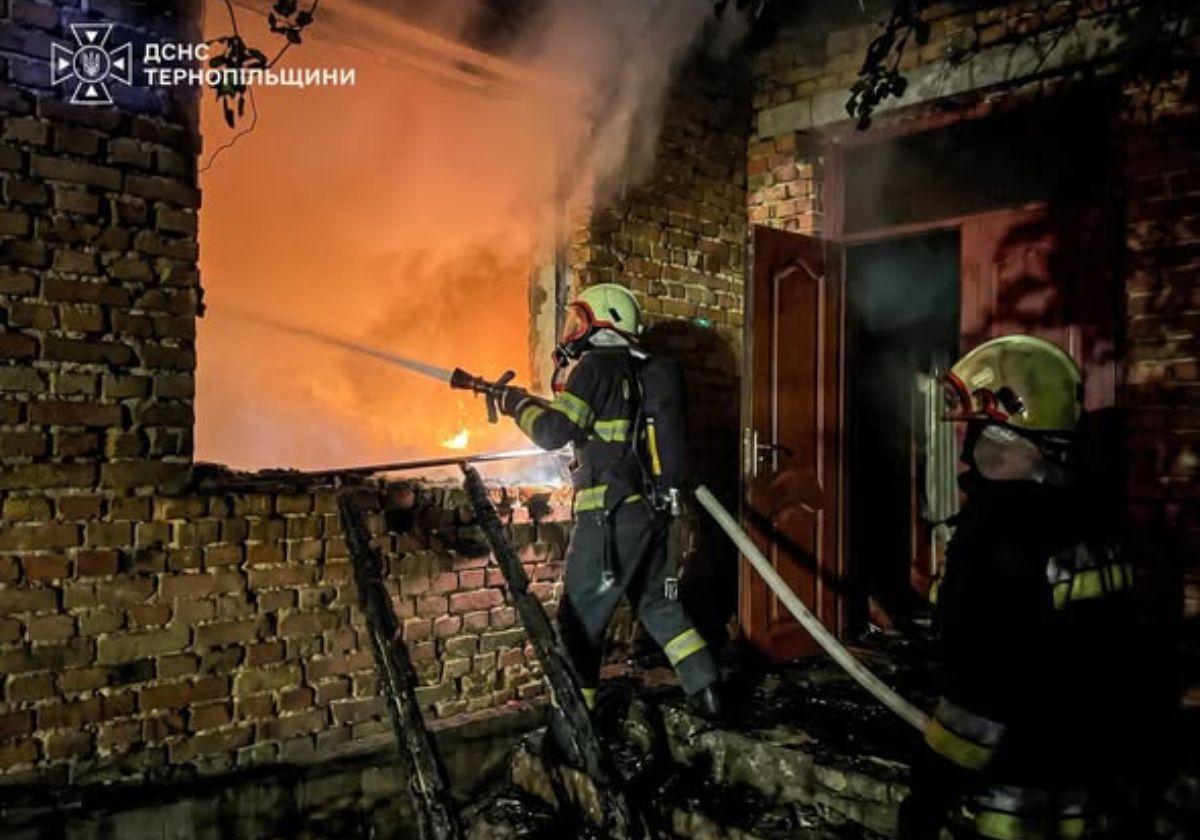 У Тернопільському районі горів житловий будинок