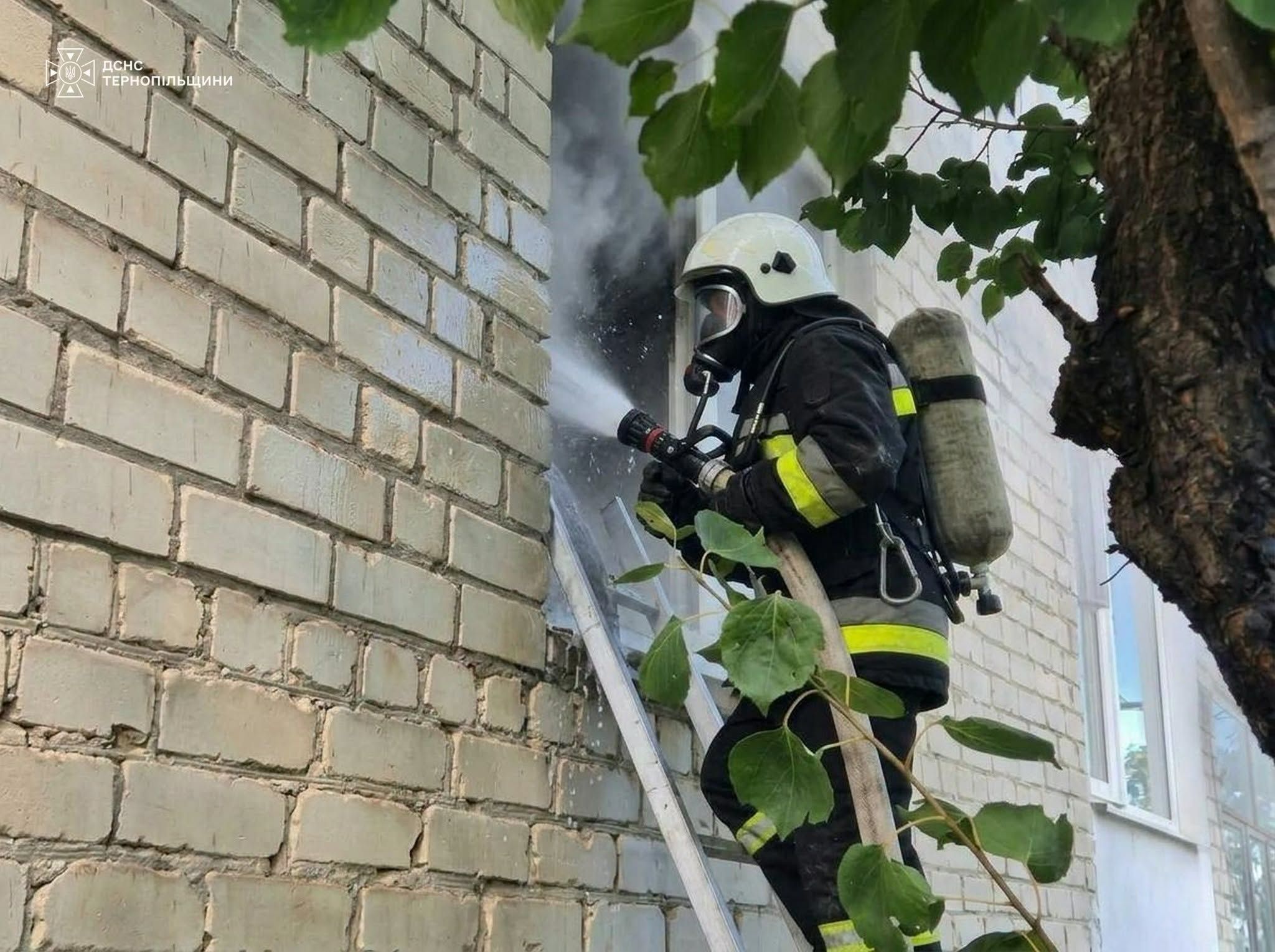 У Гусятині сталася пожежа в житловому будинку